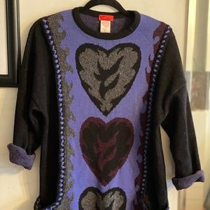 CHACOK, Unique "Burning Heart" sweater